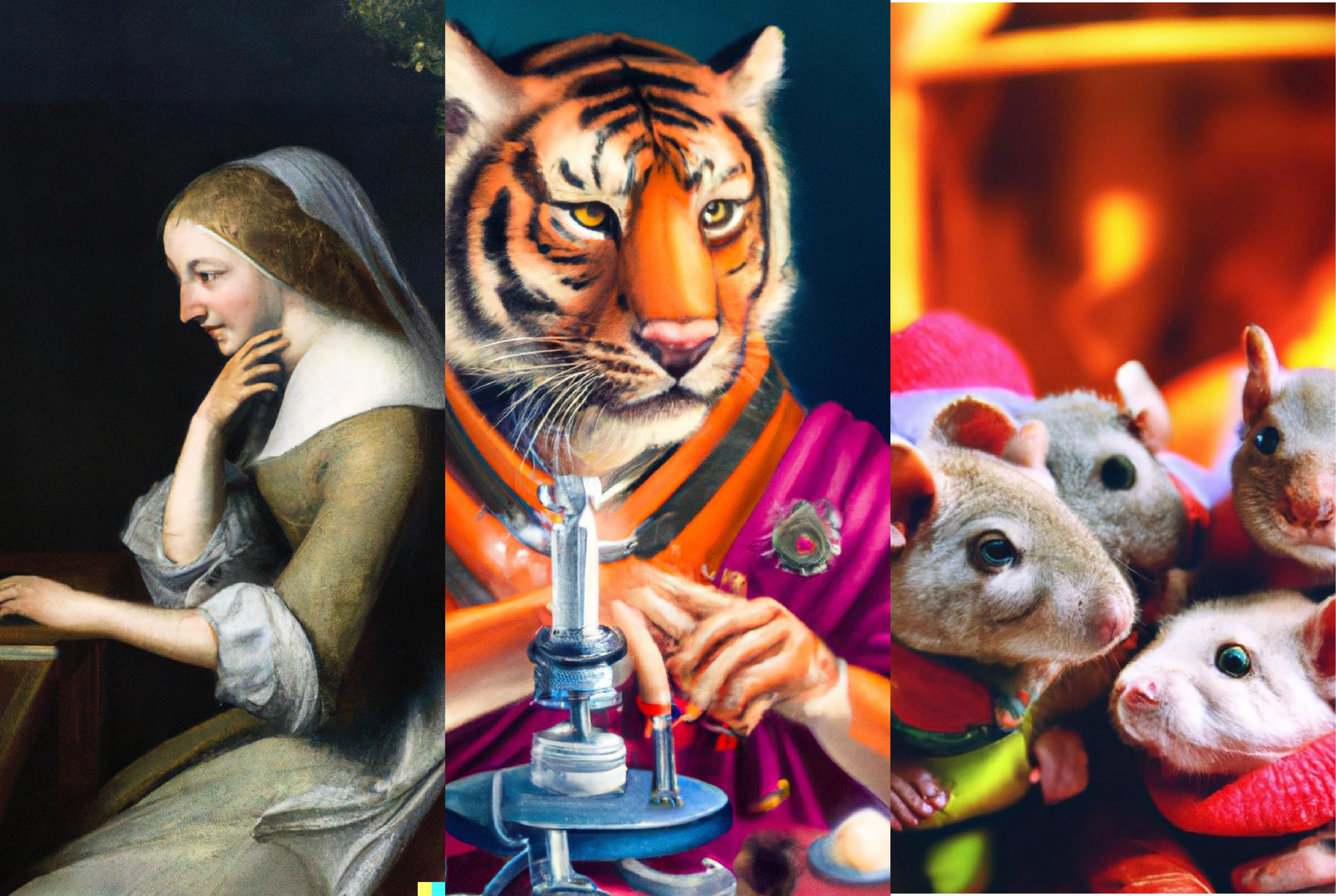 Collage of AI generated images