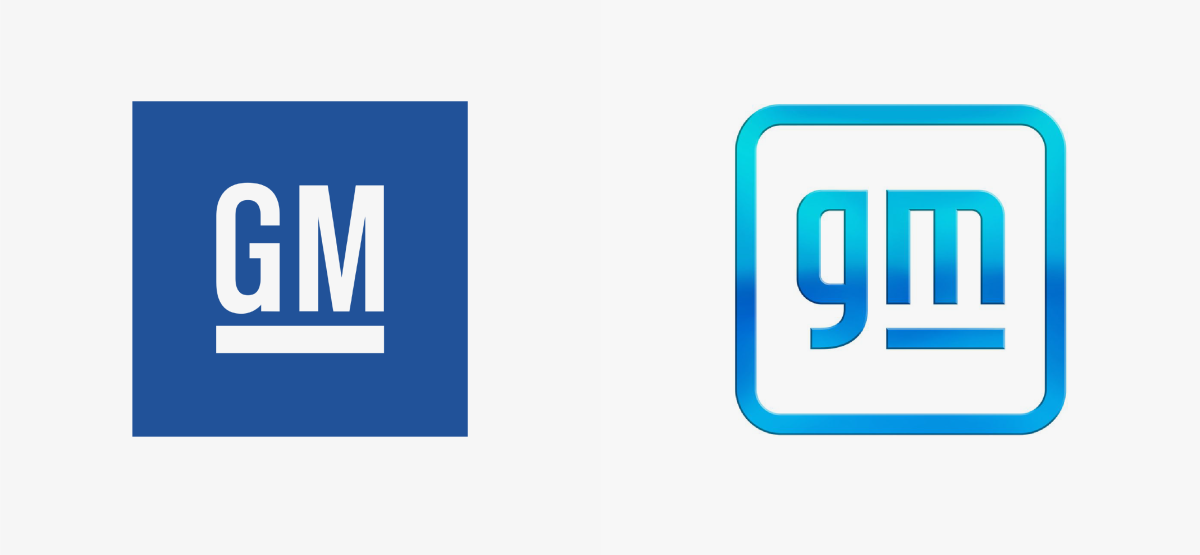 GM old and new logo