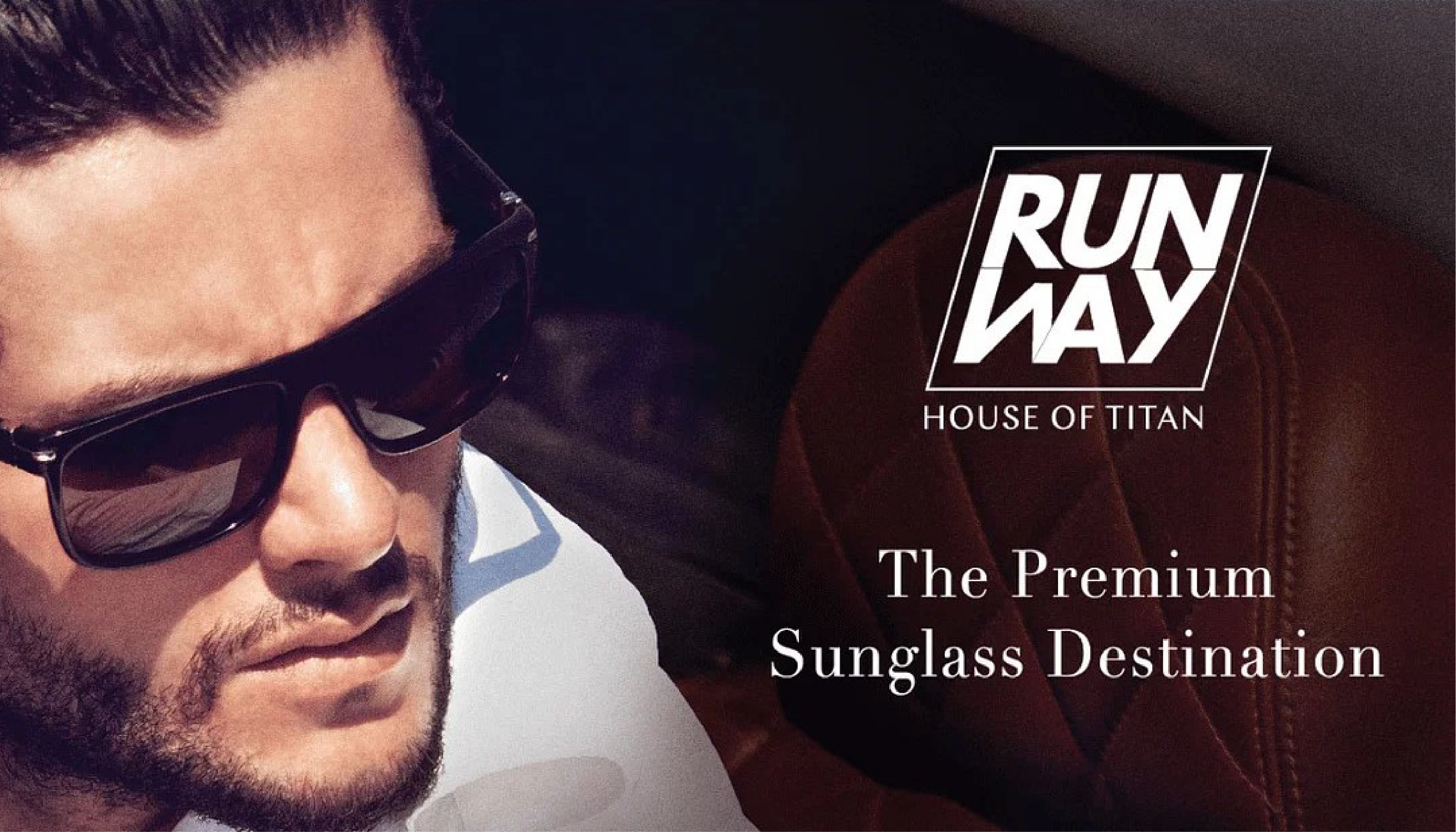 Headshot of Man wearing Runway sunglasses